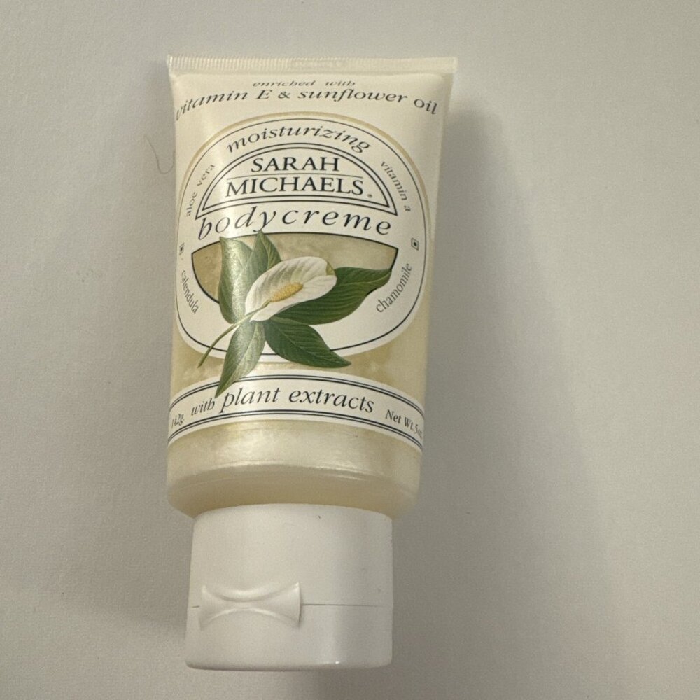 Vintage Sarah Michaels Moisturizing Body Creme Plant Extracts 5 Oz J7